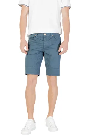 Jeckerson Shorts, Herre, Blå, W34, Bomuld, Slim Fit Bermuda Shorts til Mænd