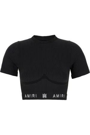 AMIRI Top, Dame, Sort, M/L, Uld, Stilfuld TOP til et trendy look