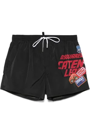 Dsquared2 Badetøj, Herre, Sort, 2XL, Sort Havetøj Shorts Forår Sommer