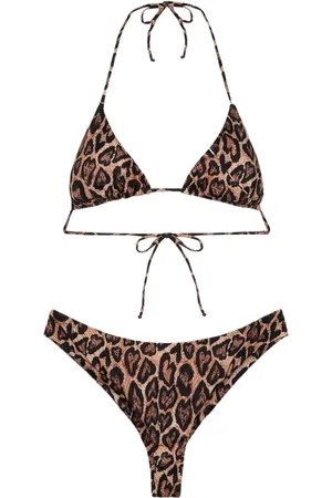 F**K Badetøj, Dame, Flerfarvet, XL, Polyester, Bikini Donna Triangolo med Fast Amerikansk Stil Bund Fantasi 2100-X26