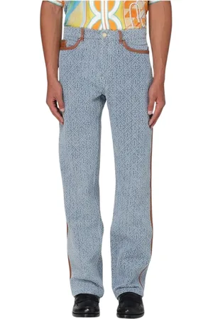 Casablanca Jeans, Herre, Blå, W30, Uld, Jeans med broderede detaljer