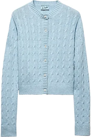 Prada Strik, Herre, Blå, 2XS, Uld, Stilfuld Strik Cardigan Sweater