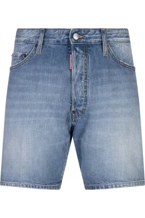 Dsquared2 Shorts, Herre, Blå, 2XL, Denim, Blå Marinevask Shorts til Mænd