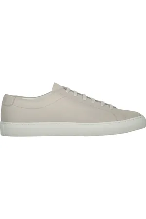 MOORER Sko, Herre, Grå, 44 EU, Læder, Lædersneakers med logodetalje