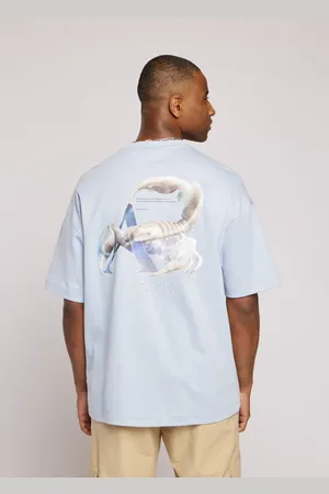 Aeden Top, Herre, Blå, XS, Blå Majs T-shirt til Neo Stil