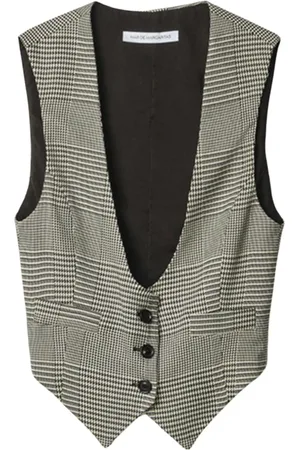 Mar De Margaritas Jakke, Dame, Grå, L, Polyester, Gilet Prince Di Galles Jakke