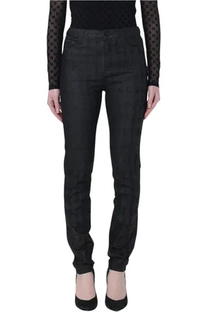 Karl Lagerfeld Jeans, Dame, Sort, W28, Uld, Teksturerede Skinny Jeans