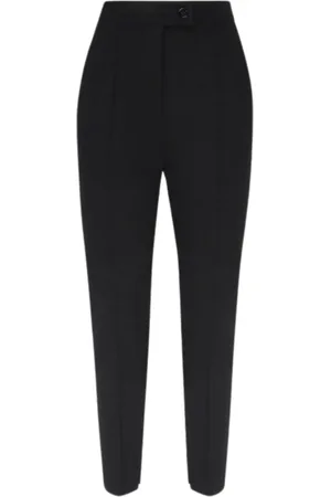 Pinko Bukser, Dame, Sort, XS, Nylon, Smal pasform sorte bukser med lynlås