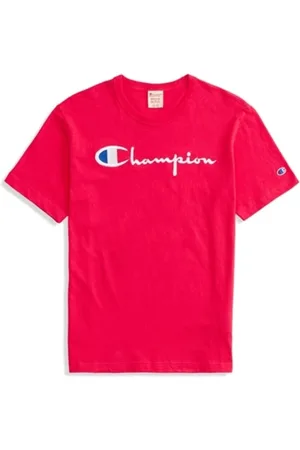 Champion Top, Herre, Lyserød, M, Bomuld, Script Logo T-Shirt