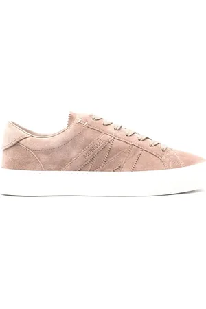 Moncler Sko, Dame, Lyserød, 39 1/2 EU, Uld, Stilfulde Sneakers til et Trendy Look