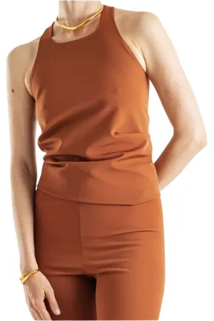Rick Owens Top, Dame, Brun, S, Rust Strik Top