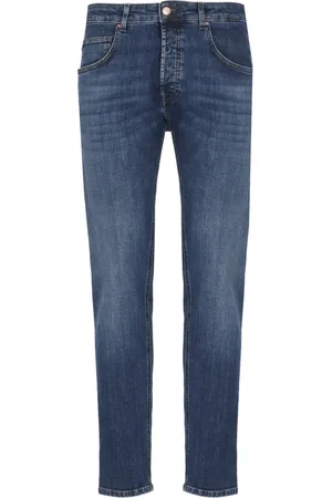 Don the Fuller Jeans, Herre, Blå, W35, Bomuld, Blå Bomuldsjeans med Broderi