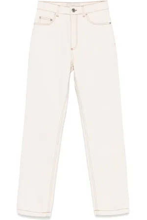 Ami Jeans, Dame, Hvid, W27, Hvide Jeans med Klassisk Stil