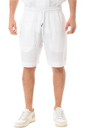 Emporio Armani Shorts, Herre, Hvid, XL, Hvide Bermuda Shorts til Mænd