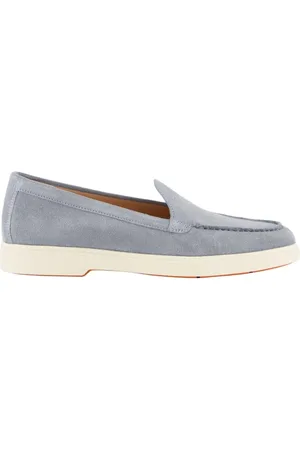santoni Sko, Dame, Blå, 39 1/2 EU, Beige Moccasin Sko til Kvinder