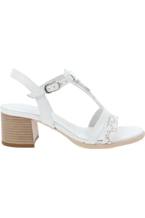 Nero Giardini Sko, Dame, Hvid, 37 EU, Læder, Læder Damesandaler Elegant Stil