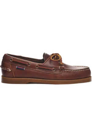 SEBAGO Sko, Herre, Brun, 44 EU, Læder, Brun læder mokkasiner