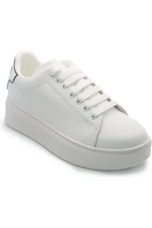 GAËLLE Sko, Herre, Hvid, 41 EU, Læder, Hvide Lædersneakers Gacam00011 Model