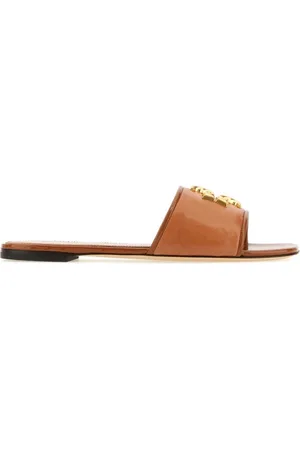 Tory Burch Sko, Dame, Brun, 38 1/2 EU, Læder, Eleanor Slippers