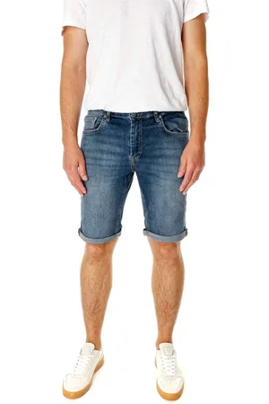 Gabba Shorts, Herre, Blå, W33, Denim, Denim Shorts med Five-Pocket Style