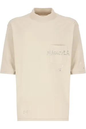 Maison Margiela Top, Herre, , XS, Bomuld, Slidt Bomuld T-shirt med Logo