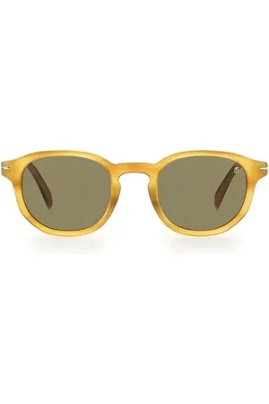 DB EYEWEAR BY DAVID BECKHAM Tilbehør, unisex, Gul, 49 MM, Uld, Stilfulde solbriller til mænd
