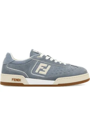 Fendi Sko, Dame, Blå, 39 EU, Uld, Blå Match Snøresko