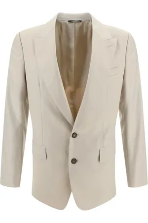 Dolce & Gabbana Jakke, Herre, , S, Uld, Elegant Uld Blazer Jakke med Revers