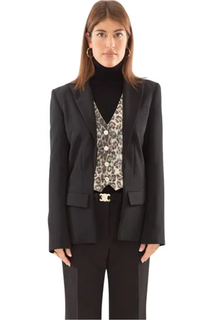 BABYLON Jakke, Dame, Sort, S, Plettet Åben Blazer Jakke