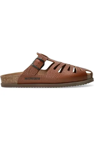 Mephisto Sko, Herre, Brun, 45 EU, Uld, Brun herresandal - Stilfuldt sommertøj