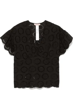 Twin-Set Bluser & Skjorter, Dame, Sort, S, Sort Skjorte Sæt Smart