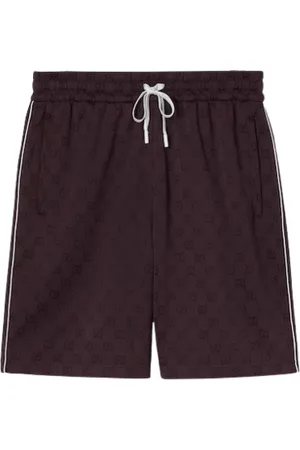 Gucci Shorts, Herre, Rød, S, Bomuld, Rød Jacquard Shorts med Snørelinning
