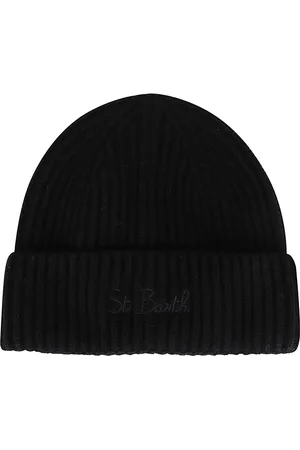 MC2 SAINT BARTH Tilbehør, Dame, Sort, ONE SIZE, Uld, Strikket hue Vintermode