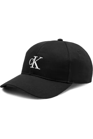 Calvin Klein Tilbehør, Herre, Sort, ONE SIZE, Polyester, Monogram Embro Visor Hat Efterår/Vinter