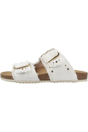 Geox Sko, Dame, Hvid, 39 EU, Moderne Sliders til Kvinder