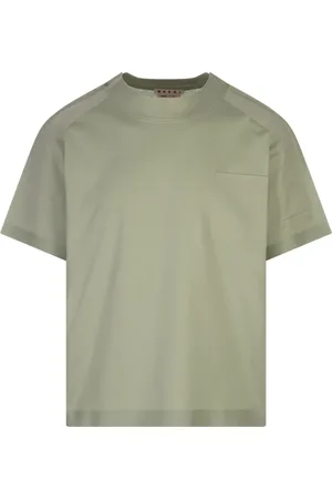 Marni Top, Herre, Grøn, L, Grøn T-shirt med Trunkaroo-lomme