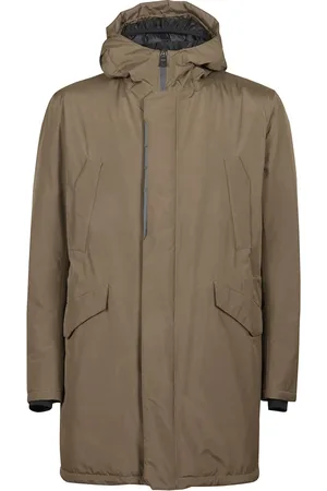 HERNO Frakke, Herre, Grøn, M, Gore Fishtail Parka 2Layer