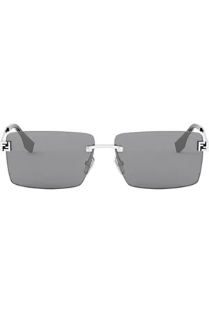Fendi Tilbehør, unisex, Grå, 60 MM, Uld, Stilfuld Sort Læder Skuldertaske