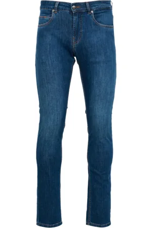 FAY Jeans, Herre, Blå, W40, Denim, Denim Slim Fit Jeans