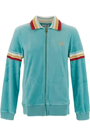 Sergio Tacchini Sweathshirts & Hoodies, Herre, Blå, L, Uld, jakke mand