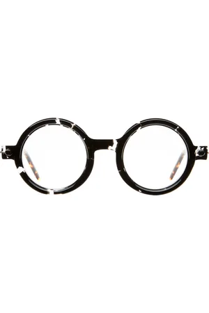 KUBORAUM Tilbehør, Dame, Flerfarvet, ONE SIZE, Runde Briller Klar Havana Acetatramme