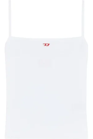 Diesel Top, Dame, Hvid, M, Uld, Stilfuld TOP til et trendy look