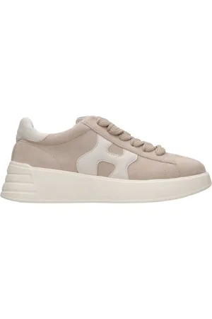 Hogan Sko, Dame, Grå, 35 1/2 EU, Læder, Duegrå Ruskind Sneakers