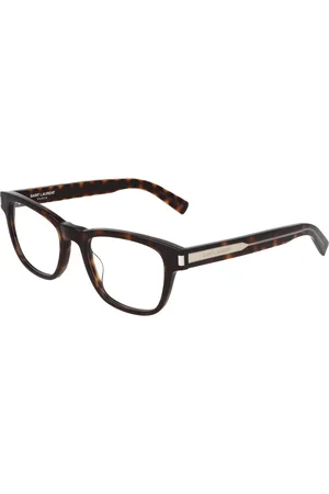Saint Laurent Tilbehør, unisex, Brun, 52 MM, Firkantet stel briller SL 664