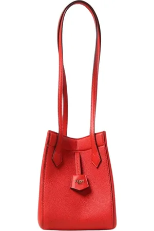 Fendi Taske, Dame, Rød, ONE SIZE, Uld, Rød Mini Tote Taske
