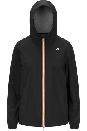K-Way Jakke, Dame, Sort, XL, Polyester, Vandtæt Stræk Polyester Jakke