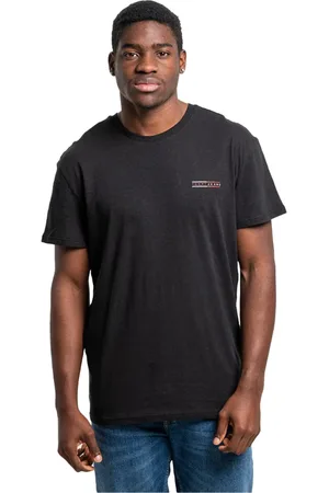 Tommy Hilfiger Top, Herre, Sort, XL, Bomuld, Sort Logo Bomuld T-shirt