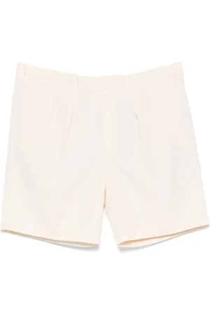 Tom Ford Shorts, Herre, Hvid, W34, Bomuld, Silkebomuldsshorts med lommer