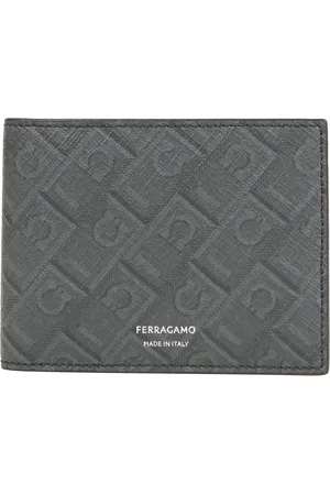 Salvatore Ferragamo Tilbehør, Herre, Grå, ONE SIZE, Bomuld, Trykte bomuldspunge og kortindehavere