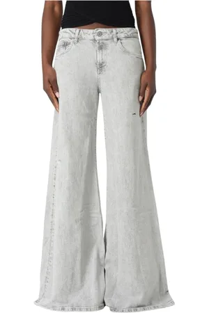 Dondup Jeans, Dame, Grå, W25, Uld, Sort Skinny Fit Jeans til Kvinder